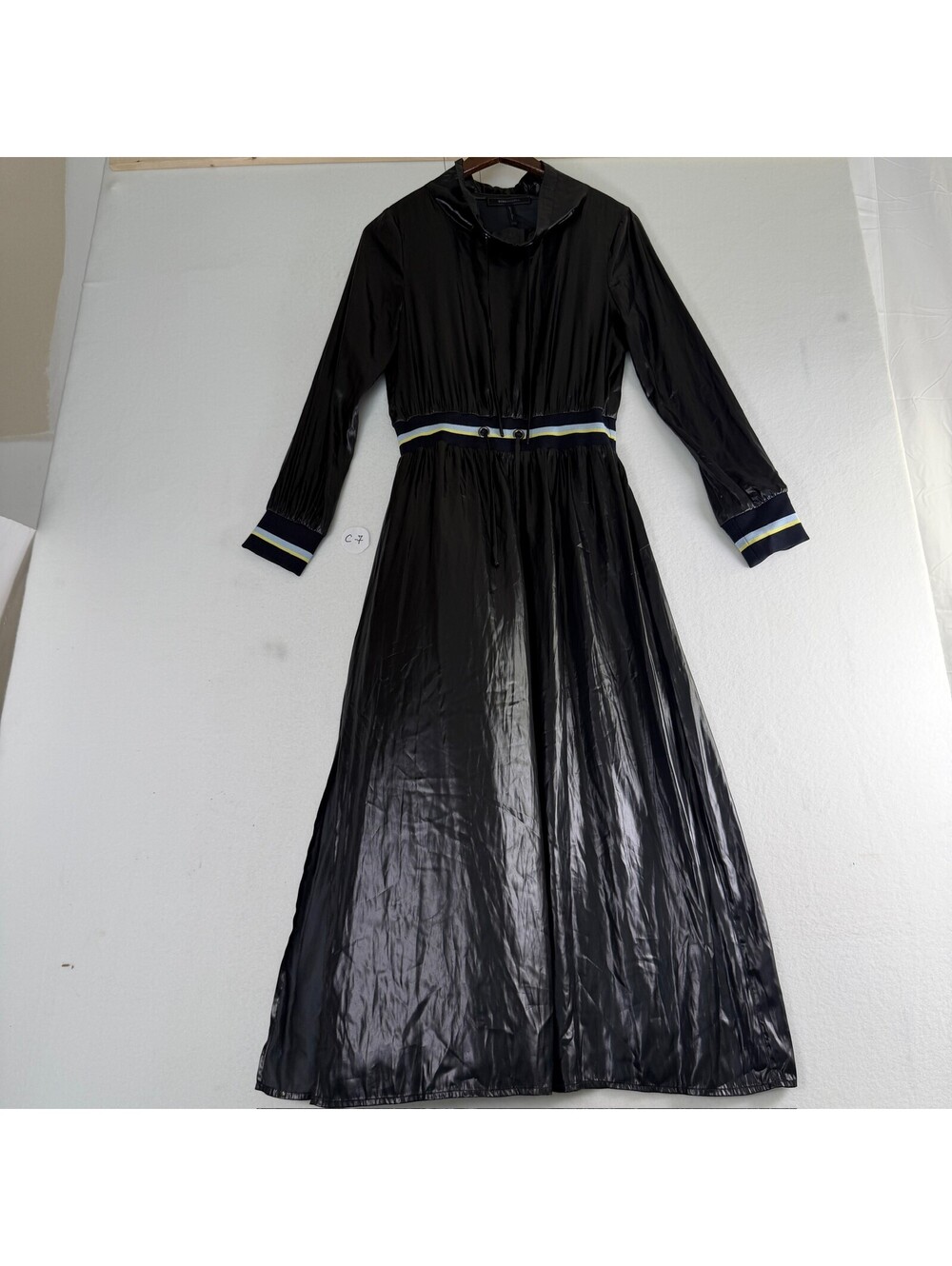 BCBGMAXAZRIA Women's‎ Black Hooded Maxi Dress Size XXS